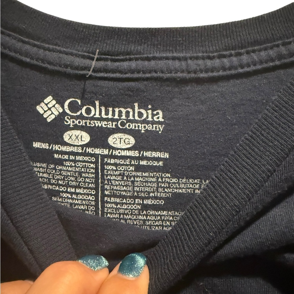 Columbia Men's Navy T-Shirt - Picture 5 of 5